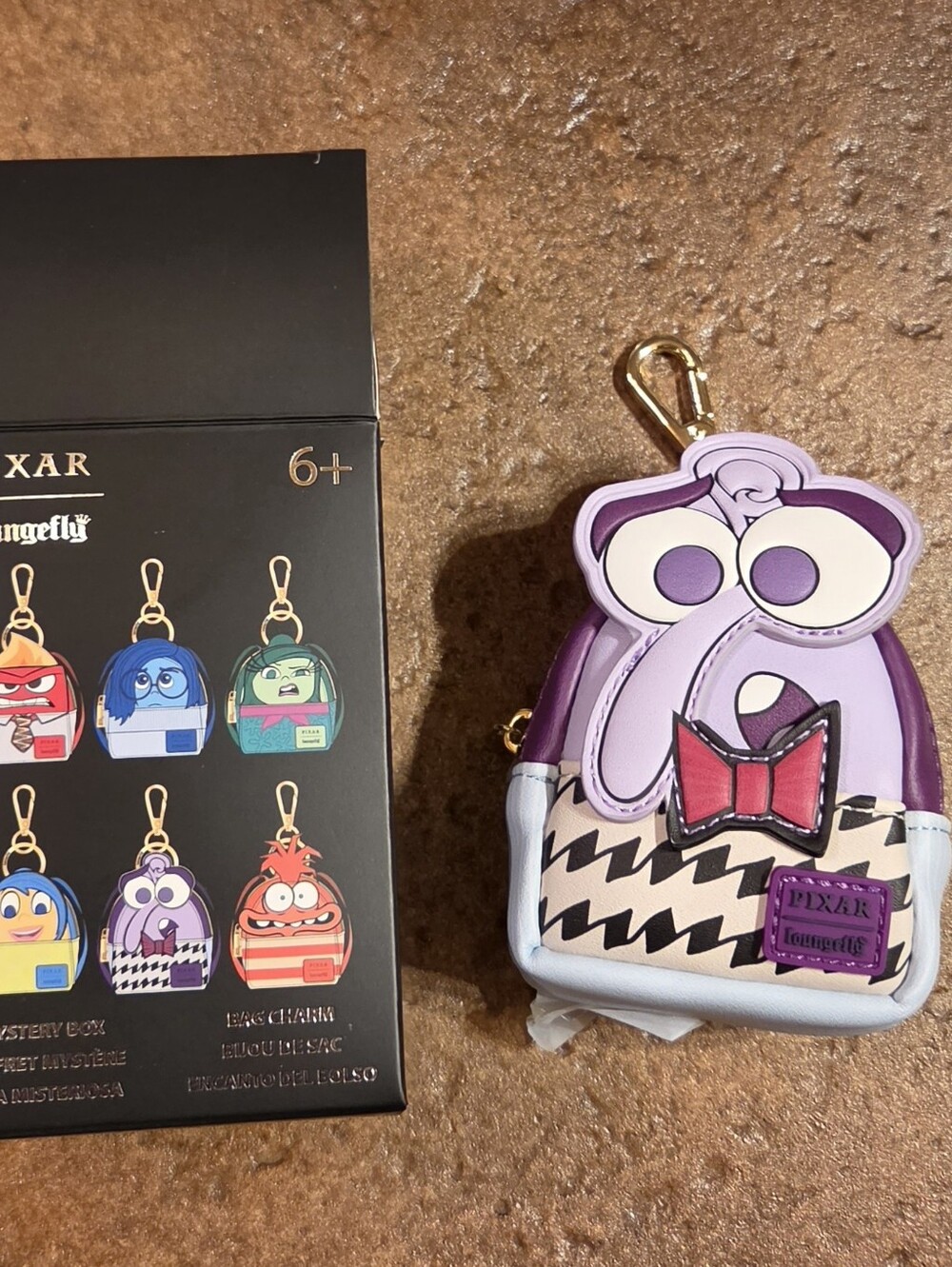 Loungefly Disney Pixar Inside Out Mystery Mini Backpack Keychain Charm - Fear
